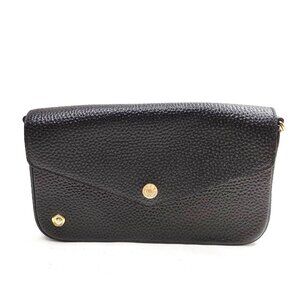 ADMJ Clutch Bag Black Leather mon-312-091325